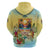 Aloha Hawaii Turtle Zip Hoodie Retro Style - Polynesian Pride