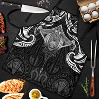 New Zealand Aotearoa Apron Maori Manta Ray Moko Black - Polynesian Pride