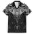 New Zealand Aotearoa Hawaiian Shirt Maori Manta Ray Moko Black - Polynesian Pride