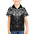 New Zealand Aotearoa Hawaiian Shirt Maori Manta Ray Moko Black - Polynesian Pride