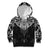 New Zealand Aotearoa Kid Hoodie Maori Manta Ray Moko Black - Polynesian Pride