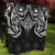 New Zealand Aotearoa Quilt Maori Manta Ray Moko Black - Polynesian Pride