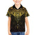 New Zealand Aotearoa Hawaiian Shirt Maori Manta Ray Moko Gold - Polynesian Pride