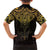 New Zealand Aotearoa Hawaiian Shirt Maori Manta Ray Moko Gold - Polynesian Pride