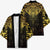 New Zealand Aotearoa Kimono Maori Manta Ray Moko Gold - Polynesian Pride