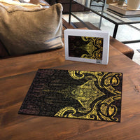 New Zealand Aotearoa Puzzle Maori Manta Ray Moko Gold - Polynesian Pride