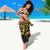 New Zealand Aotearoa Sarong Maori Manta Ray Moko Gold - Polynesian Pride