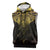 New Zealand Aotearoa Sleeveless Hoodie Maori Manta Ray Moko Gold - Polynesian Pride