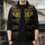New Zealand Aotearoa Sleeveless Puffer Jacket Maori Manta Ray Moko Gold - Polynesian Pride
