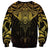 New Zealand Aotearoa Sweatshirt Maori Manta Ray Moko Gold - Polynesian Pride