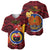 Papua New Guinea Gulf Province Baseball Jersey Mix Coat Of Arms Polynesian Pattern LT05 - Polynesian Pride