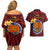 Papua New Guinea Gulf Province Couples Matching Off Shoulder Short Dress and Hawaiian Shirt Mix Coat Of Arms Polynesian Pattern LT05 - Polynesian Pride