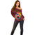 Papua New Guinea Gulf Province Off Shoulder Sweater Mix Coat Of Arms Polynesian Pattern LT05 - Polynesian Pride