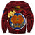 Papua New Guinea Gulf Province Sweatshirt Mix Coat Of Arms Polynesian Pattern LT05 - Polynesian Pride