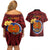 Personalized Papua New Guinea Gulf Province Couples Matching Off Shoulder Short Dress and Hawaiian Shirt Mix Coat Of Arms Polynesian Pattern LT05 - Polynesian Pride