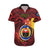 Personalized Papua New Guinea Gulf Province Hawaiian Shirt Mix Coat Of Arms Polynesian Pattern LT05 Red - Polynesian Pride