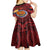 Personalized Papua New Guinea Gulf Province Kid Short Sleeve Dress Mix Coat Of Arms Polynesian Pattern LT05 - Polynesian Pride