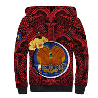 Personalized Papua New Guinea Gulf Province Sherpa Hoodie Mix Coat Of Arms Polynesian Pattern LT05 - Polynesian Pride