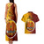 Papua New Guinea Western Province Couples Matching Tank Maxi Dress and Hawaiian Shirt Mix Coat Of Arms Polynesian Pattern LT05 - Polynesian Pride