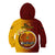 Papua New Guinea Western Province Kid Hoodie Mix Coat Of Arms Polynesian Pattern LT05 - Polynesian Pride