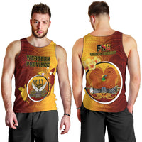 Papua New Guinea Western Province Men Tank Top Mix Coat Of Arms Polynesian Pattern LT05 - Polynesian Pride