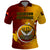 Papua New Guinea Western Province Polo Shirt Mix Coat Of Arms Polynesian Pattern LT05 Red - Polynesian Pride
