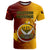 Papua New Guinea Western Province T Shirt Mix Coat Of Arms Polynesian Pattern LT05 Red - Polynesian Pride