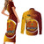 Personalized Papua New Guinea Western Province Couples Matching Short Sleeve Bodycon Dress and Long Sleeve Button Shirts Mix Coat Of Arms Polynesian Pattern LT05 - Polynesian Pride
