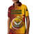 Personalized Papua New Guinea Western Province Kid Polo Shirt Mix Coat Of Arms Polynesian Pattern LT05 Kid Red - Polynesian Pride