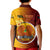 Personalized Papua New Guinea Western Province Kid Polo Shirt Mix Coat Of Arms Polynesian Pattern LT05 - Polynesian Pride