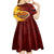 Personalized Papua New Guinea Western Province Kid Short Sleeve Dress Mix Coat Of Arms Polynesian Pattern LT05 - Polynesian Pride