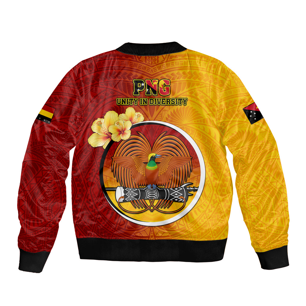 Papua New Guinea Madang Province Bomber Jacket Mix Coat Of Arms Polynesian Pattern LT05 - Polynesian Pride