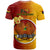 Papua New Guinea Madang Province T Shirt Mix Coat Of Arms Polynesian Pattern LT05 - Polynesian Pride