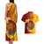 Personalized Papua New Guinea Madang Province Couples Matching Tank Maxi Dress and Hawaiian Shirt Mix Coat Of Arms Polynesian Pattern LT05 - Polynesian Pride