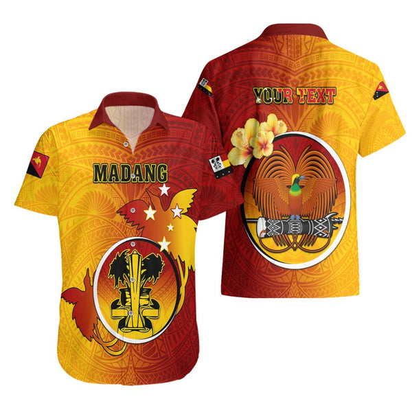 Personalized Papua New Guinea Madang Province Family Matching Off Shoulder Maxi Dress and Hawaiian Shirt Mix Coat Of Arms Polynesian Pattern LT05 main image 0