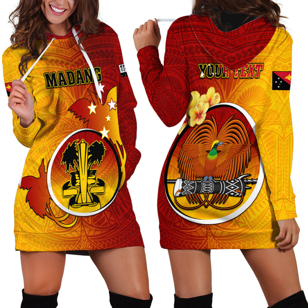 Personalized Papua New Guinea Madang Province Off Shoulder Sweater Mix Coat Of Arms Polynesian Pattern LT05 main image 1