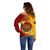 Personalized Papua New Guinea Madang Province Off Shoulder Sweater Mix Coat Of Arms Polynesian Pattern LT05 - Polynesian Pride