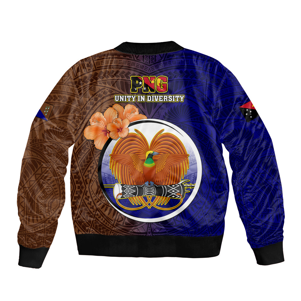 Papua New Guinea Manus Province Bomber Jacket Mix Coat Of Arms Polynesian Pattern LT05 - Polynesian Pride