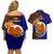 Papua New Guinea Manus Province Couples Matching Off Shoulder Short Dress and Hawaiian Shirt Mix Coat Of Arms Polynesian Pattern LT05 - Polynesian Pride