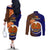 Papua New Guinea Manus Province Couples Matching Off The Shoulder Long Sleeve Dress and Long Sleeve Button Shirts Mix Coat Of Arms Polynesian Pattern LT05 - Polynesian Pride