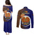 Papua New Guinea Manus Province Couples Matching Puletasi Dress and Long Sleeve Button Shirts Mix Coat Of Arms Polynesian Pattern LT05 - Polynesian Pride
