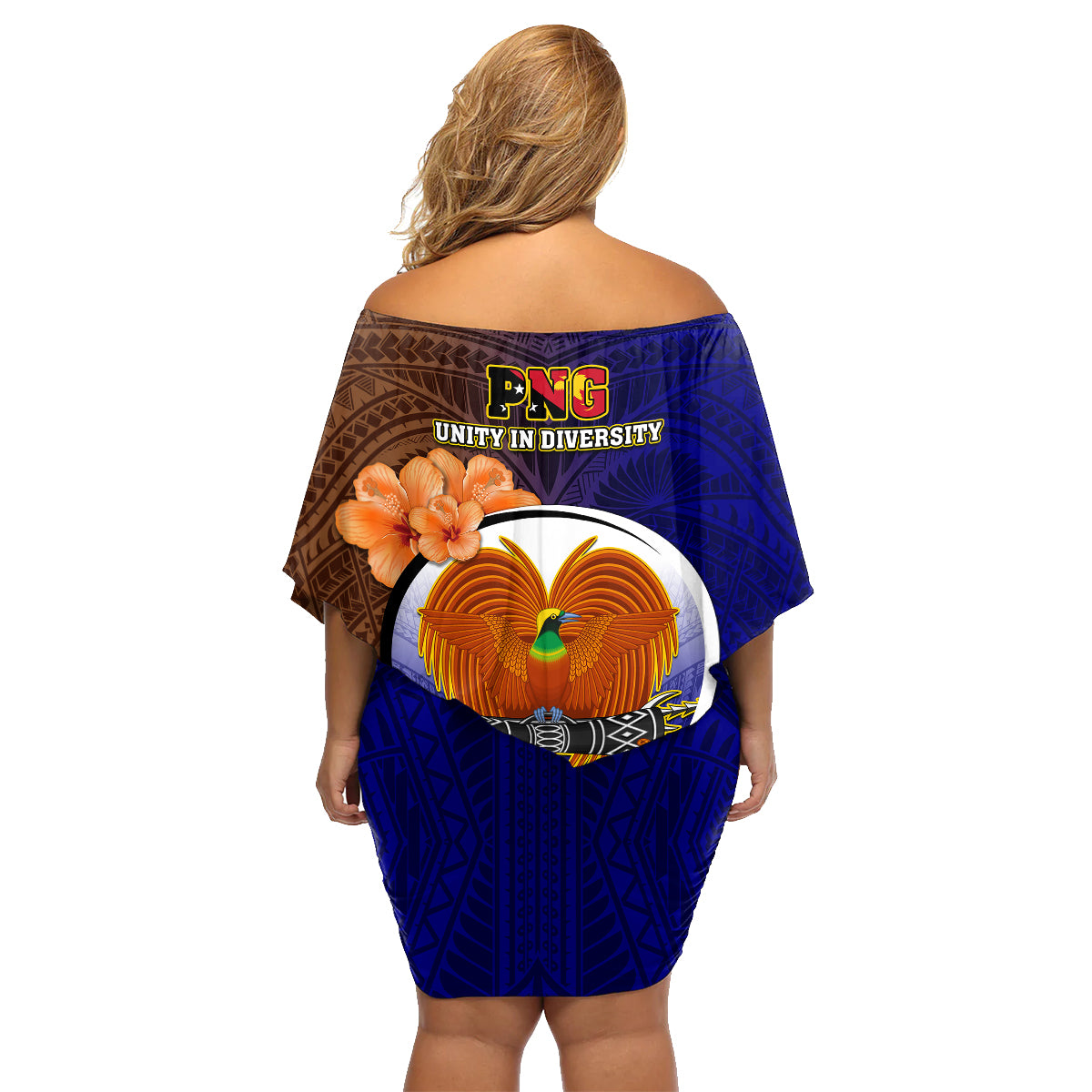 Papua New Guinea Manus Province Family Matching Off Shoulder Short Dress and Hawaiian Shirt Mix Coat Of Arms Polynesian Pattern LT05 - Polynesian Pride