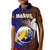 Papua New Guinea Manus Province Kid Polo Shirt Mix Coat Of Arms Polynesian Pattern LT05 Kid Brown - Polynesian Pride