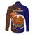 Papua New Guinea Manus Province Long Sleeve Button Shirt Mix Coat Of Arms Polynesian Pattern LT05 - Polynesian Pride