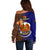 Papua New Guinea Manus Province Off Shoulder Sweater Mix Coat Of Arms Polynesian Pattern LT05 - Polynesian Pride