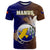 Papua New Guinea Manus Province T Shirt Mix Coat Of Arms Polynesian Pattern LT05 Brown - Polynesian Pride