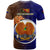 Papua New Guinea Manus Province T Shirt Mix Coat Of Arms Polynesian Pattern LT05 - Polynesian Pride