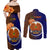 Personalized Papua New Guinea Manus Province Couples Matching Off Shoulder Maxi Dress and Long Sleeve Button Shirts Mix Coat Of Arms Polynesian Pattern LT05 - Polynesian Pride