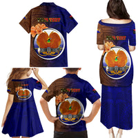 Personalized Papua New Guinea Manus Province Family Matching Puletasi Dress and Hawaiian Shirt Mix Coat Of Arms Polynesian Pattern LT05 - Polynesian Pride