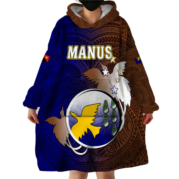 Personalized Papua New Guinea Manus Province Kid Hawaiian Shirt Mix Coat Of Arms Polynesian Pattern LT05 main image 0